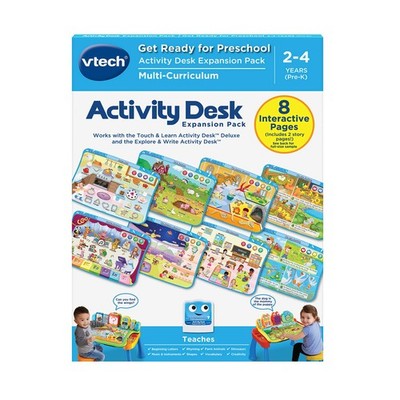 VTech Touch and Learn Activity Desk 2.3'' x 2'' x 0.3'', Get Ready for Preschool