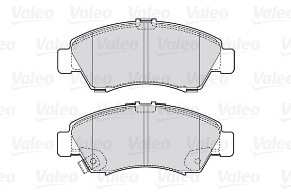 Plaquettes de frein VALEO 301760 sans sifflement pour HONDA CIVIC VI