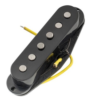 Artec SSA12-BK Black Vintage Staggered Alnico 5 Single Coil Guitar Middle Pickup