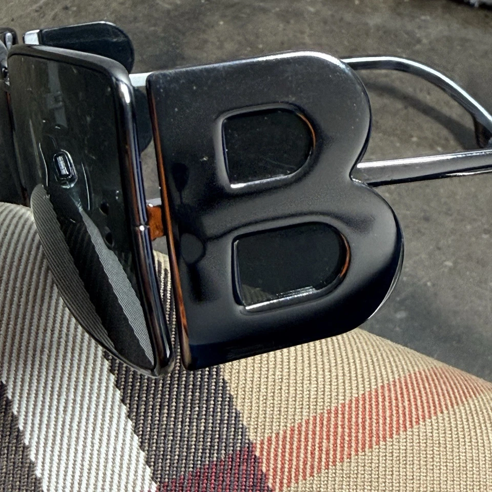 Burberry B-3110 1003/6G Sunglasses Unisex Silver Frame - Image 3 of 4