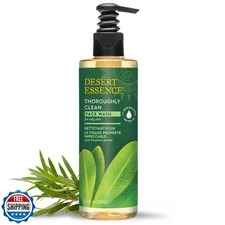 Desert Essence Thoroughly Clean Face Wash with Tea Tree Oil – Natural Facial 