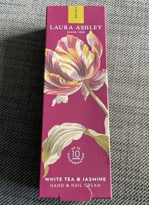 Laura Ashley White Tea & Jasmine Hand & Nagelcreme 100ml Brandneu im Karton