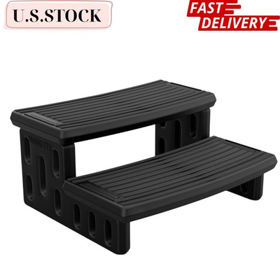 #ad #ad Hot Tub Steps Non Slip Durable Portable Hot Tub Stairs Indoor Outdoor Black $76.99