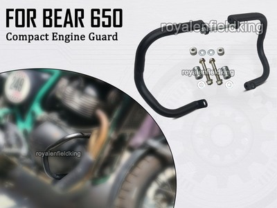 Kompakter Motorschutz Schwarz Passend Für Royal Enfield Bear 650