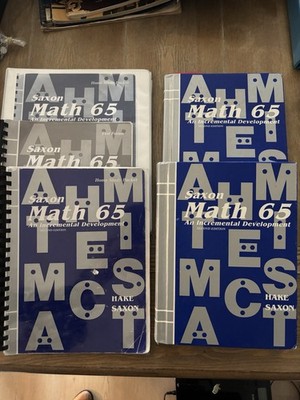 Saxon Math 65 Second Edition Hake Hardcover  Set