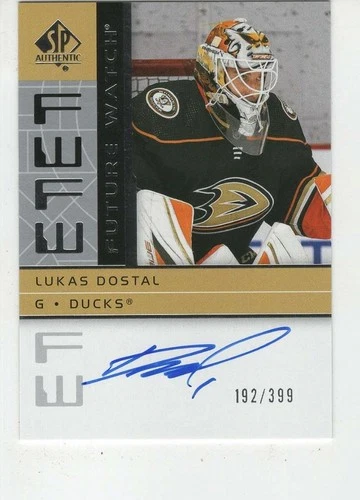 2022-23 UD SP AUTHENTIC LUKAS DOSTAL RETRO FUTURE WATCH AUTO RC 192/399