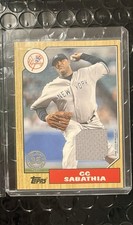 2022 Topps Baseball Series 1 "1987 Relic" Trading Card - Pitcher CC Sabathia.