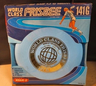 1978 NOS Wham-O World Class Blue 141G Lt.Blue Frisbee (Factory Sealed)