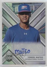2018 Panini Elite Extra Edition Auto Yendel Mateo #190 Auto 0uh2