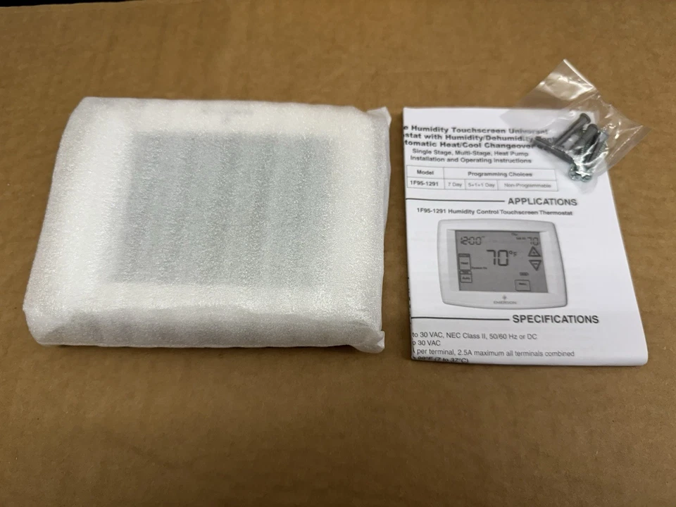 New! Emerson White-Rodgers Programmable Touchscreen 1F95-1291 Thermostat - Image 3 of 4