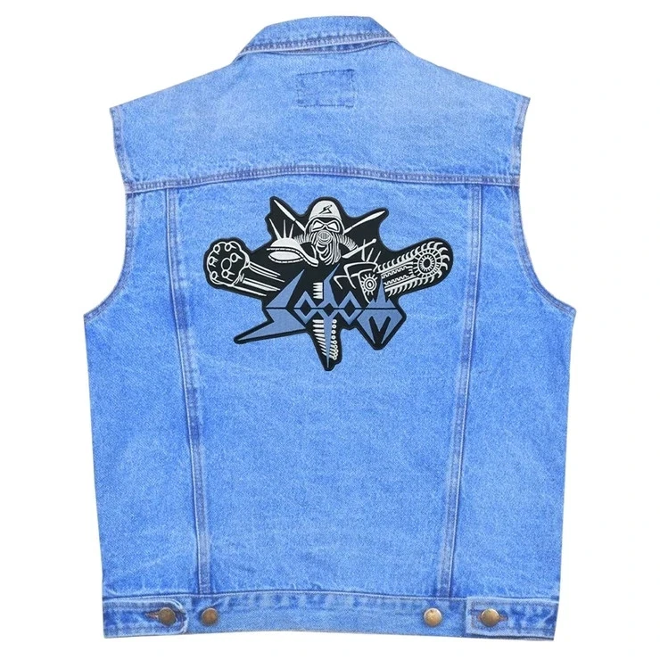 Death Band Logo Large Embroidered Sew-On Back Patch for Jacket Vest