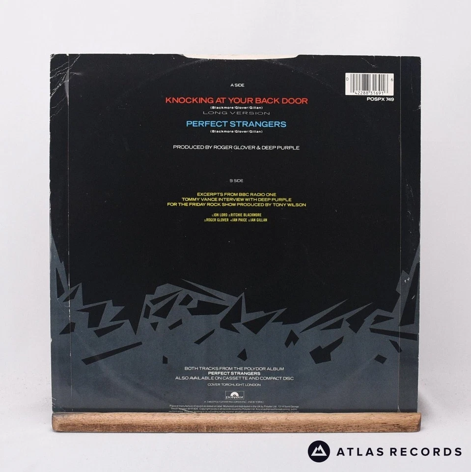 Deep Purple Knocking At Your Back Door 12" Single Vinyl Record - VG+/VG+ - Image 3 of 4