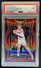 2024-25 Panini Select Donovan Clingan Concourse RC Maroon Prizm #/175 PSA 9