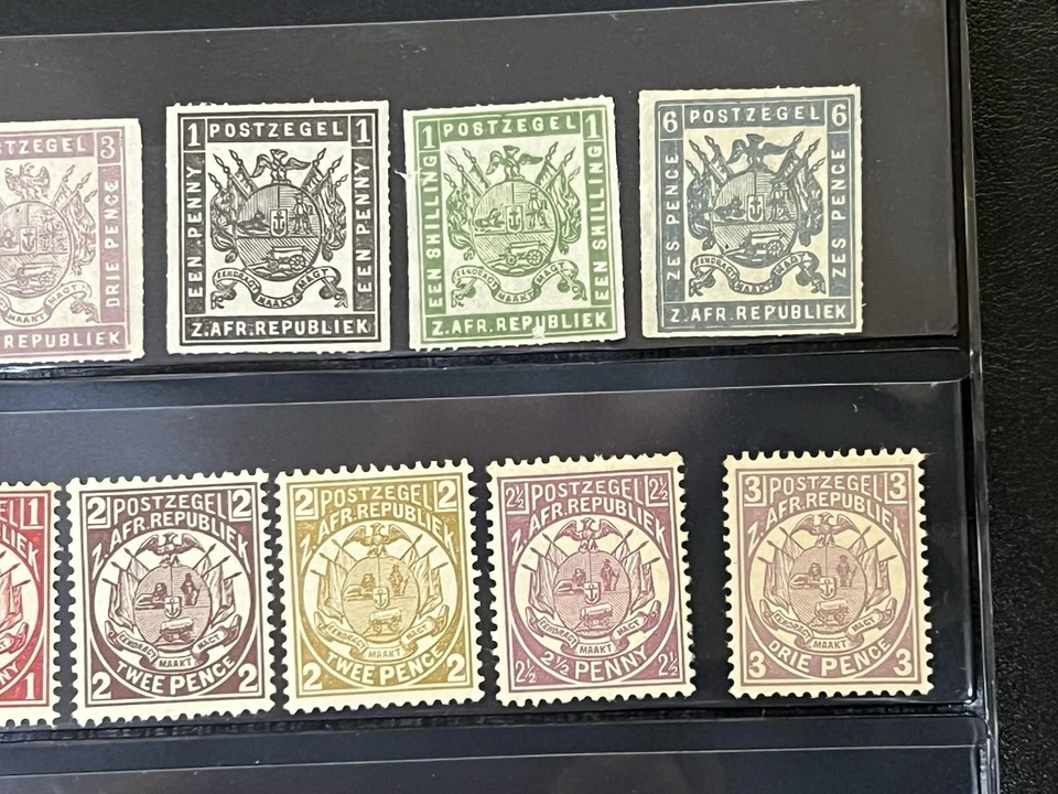 Transvaal 1869-1896 Fabulosa Colección Como Nueva H y Usado en Stock Hoja 2X438 Foto 4 de 4