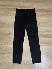 SPANX Black Denim Jeans Women's Sz S Petite Pull On Stretch Leggings