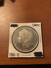 1881o Morgan Silver Dollar, 90% Silver, Very Sharp Condition dmpl