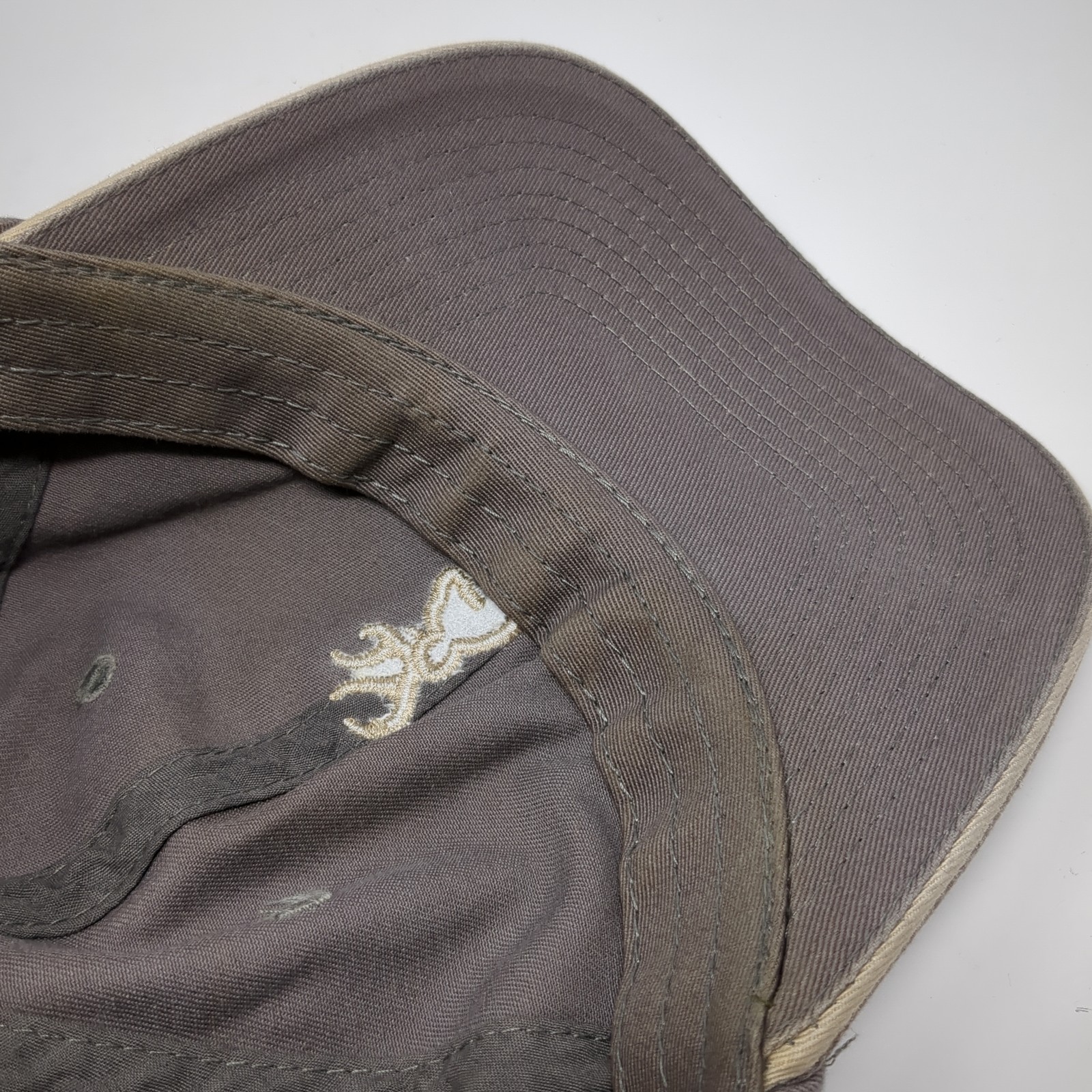 Browning Strapback Hat Gray One Size Embroidered … - image 8