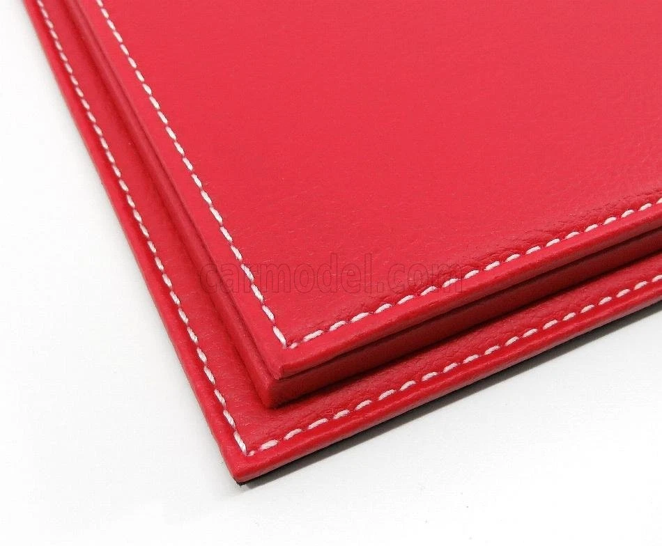 MODELLISMO AUTO STATICO VETRINA ESPOSITORE MOLHOUSE BASE IN PELLE ROSSO 1/8 - Immagine 3 di 4