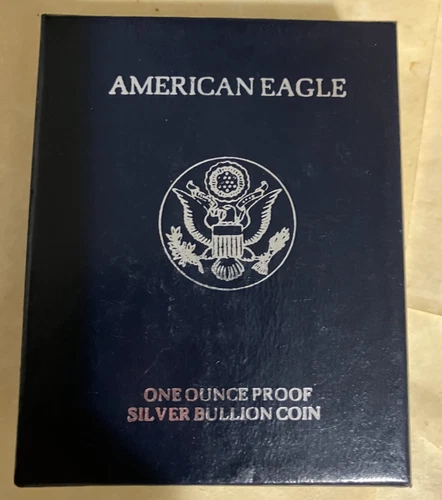 1995-P Proof American Silver Eagle Dollar w/ Box US Mint Bullion