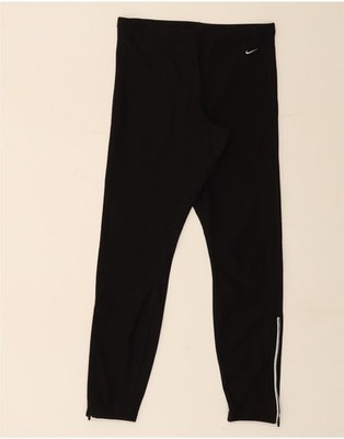 Nike Damen Leggings UK 14/16 Large Schwarz Polyester ED10