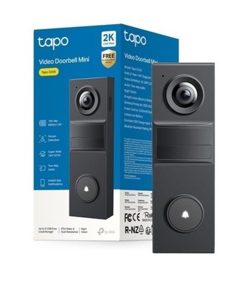 TP-Link Tapo TD20 2K Akku Video Türklingel Mini Ultra-Wide 160 Grad FOV 