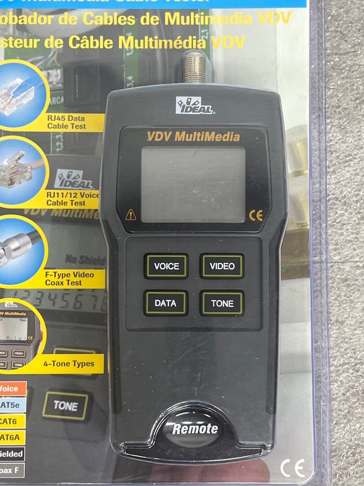 New IDEAL 33-856 VDV Multimedia Cable Tester Free Shipping | eBay
