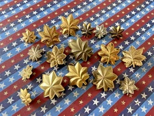 Lot of Vintage 1940's to 60's US Navy/USMC Major Rank Insignia Some Gold Filled