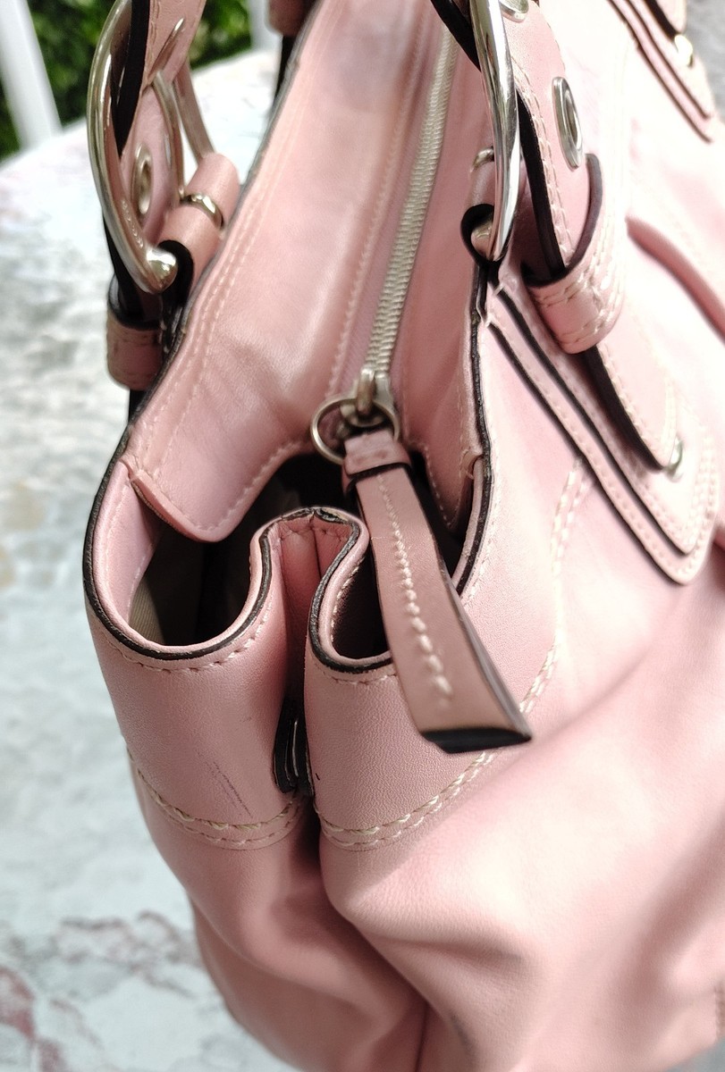 Coach LARGE F13732 Vintage Pink Soho Y2K Pleated Leather Shoulder