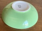 Vintage Hall China Pottery Sea Green & White Serving Bowl #1282 ~ 9.5"