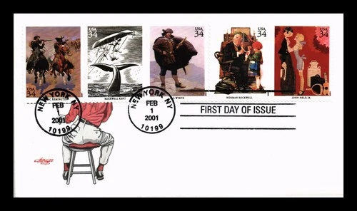 ARTMASTER US COVER FIRST DAY OF ISSUE BOOKLET AMERICAN ILLUSTRATORS