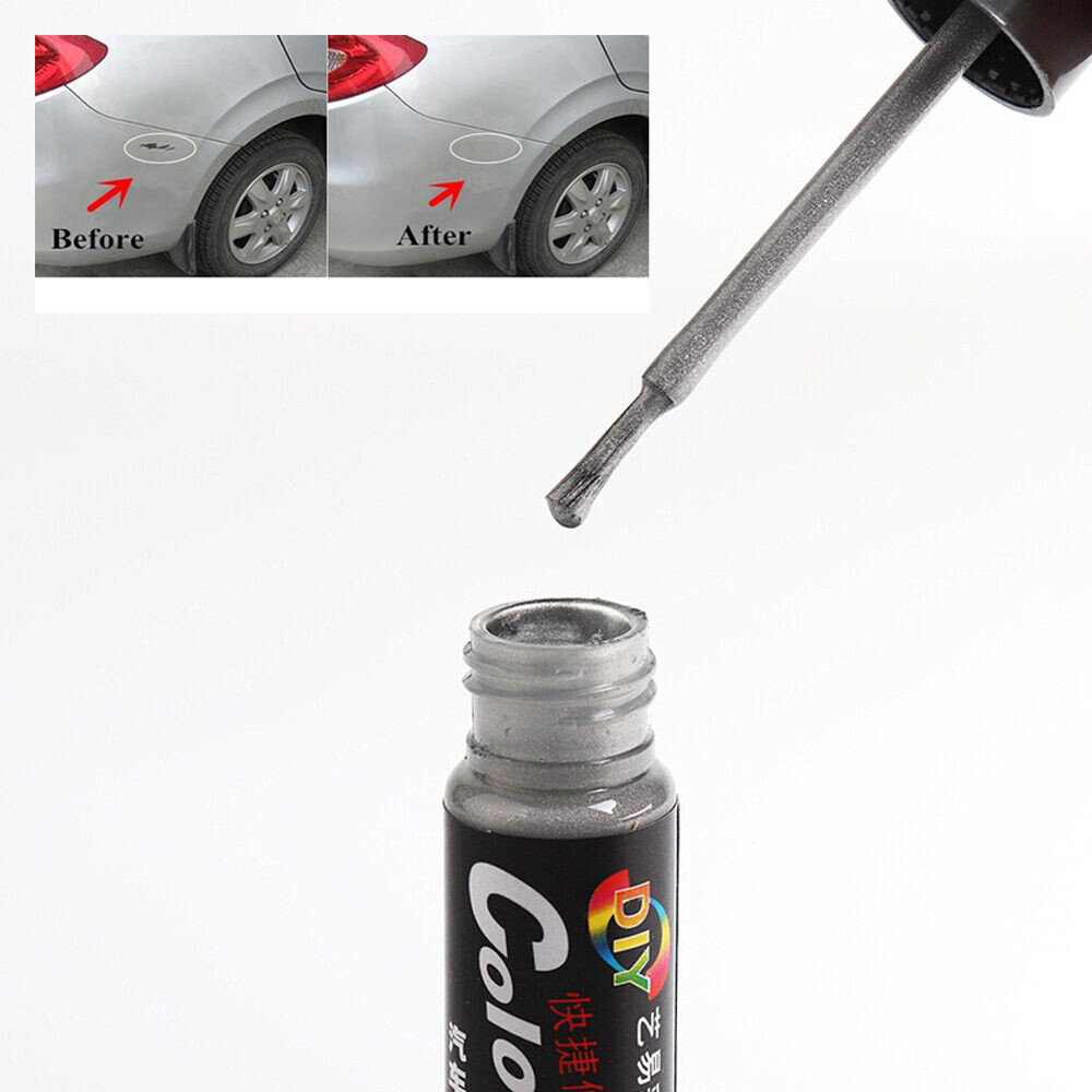 White Car Paint Repair Pen - Scratch Remover Touch Up Coat Applicator Fix Tool