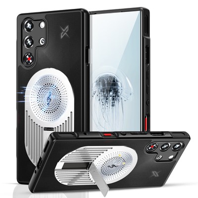 For ZTE nubia Red Magic 10 9s 9 8s 8 Pro + Magnetic Heat Dissipation Stand Case