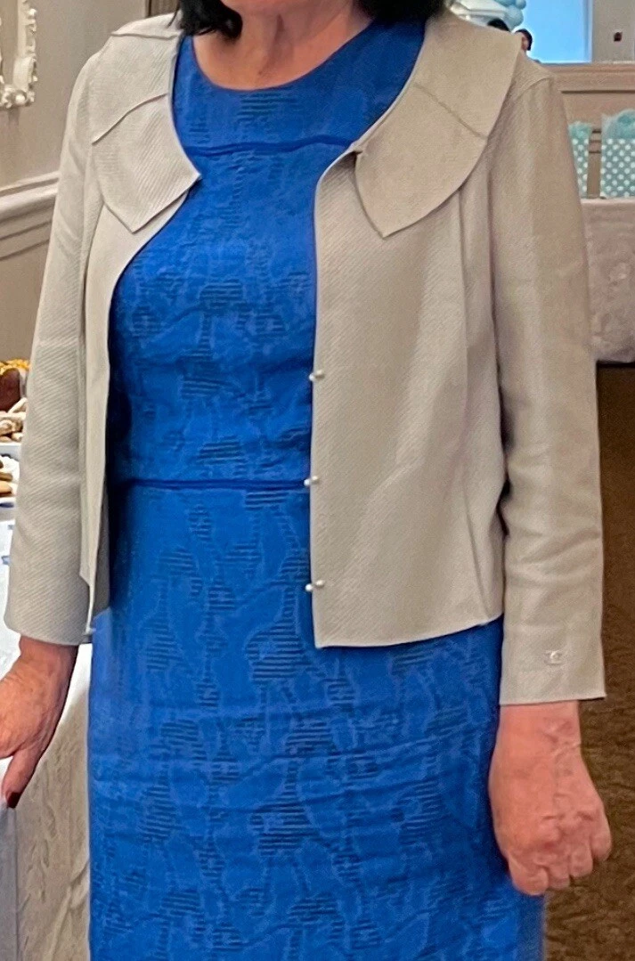 CHANEL Boutique Camicia Giacca Leggera Donna Logo CC Taglia 42 8