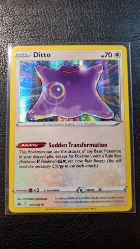 Ditto HOLO 107/159 Mint PF Pokémon Crown Zenith  - Picture 1 of 2