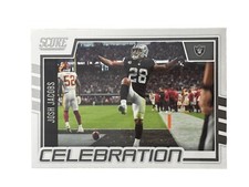 Excellent: 2022 SCORE Josh Jacobs Las Vegas Raiders Celebration Trading Card