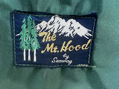 Vintage green Hiking, Backpacking camping, Backpack THE MT. HOOD