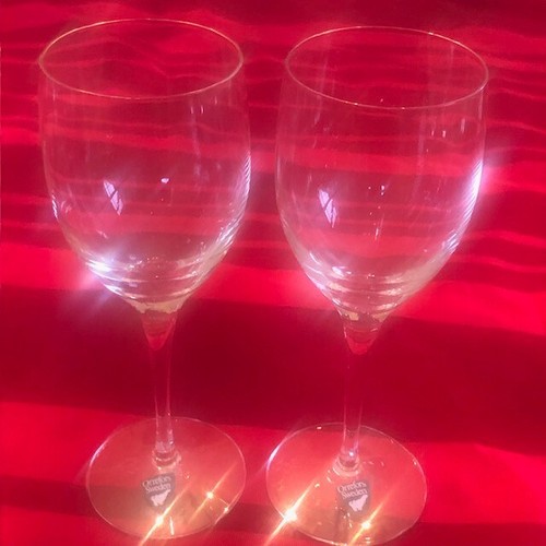 2 Orrefors Sweden Illusion Wine Glasses eBay