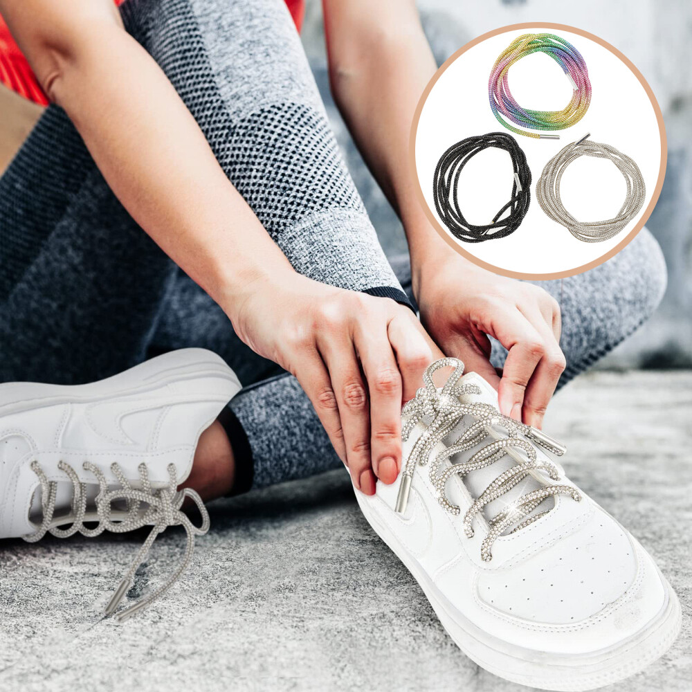 APL Lacci completi per scarpe bambino donna strass 3 pezzi