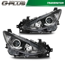 Blackclear Headlight Set Fit For 2014-2016 Mazda 3 Left Right Side