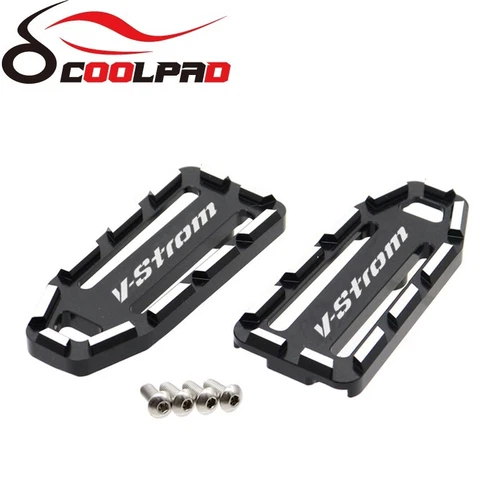 DL650 DL1000 CNC Front Foot Pedal Pad Foot Peg Cover For Suzuki V-Strom 650 1000 - Picture 3 of 7