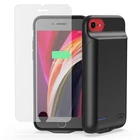 7000mAh Portable Battery Case w/ Tempered Glass for iPhone SE (2022/2020) 7/ 8