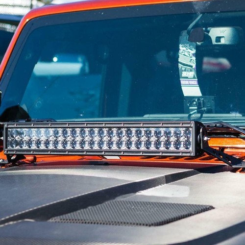 For Jeep Wrangler JK 07-17 Hood Mounting Bracket Fit 22in Straight LED Light Bar - Picture 9 of 12