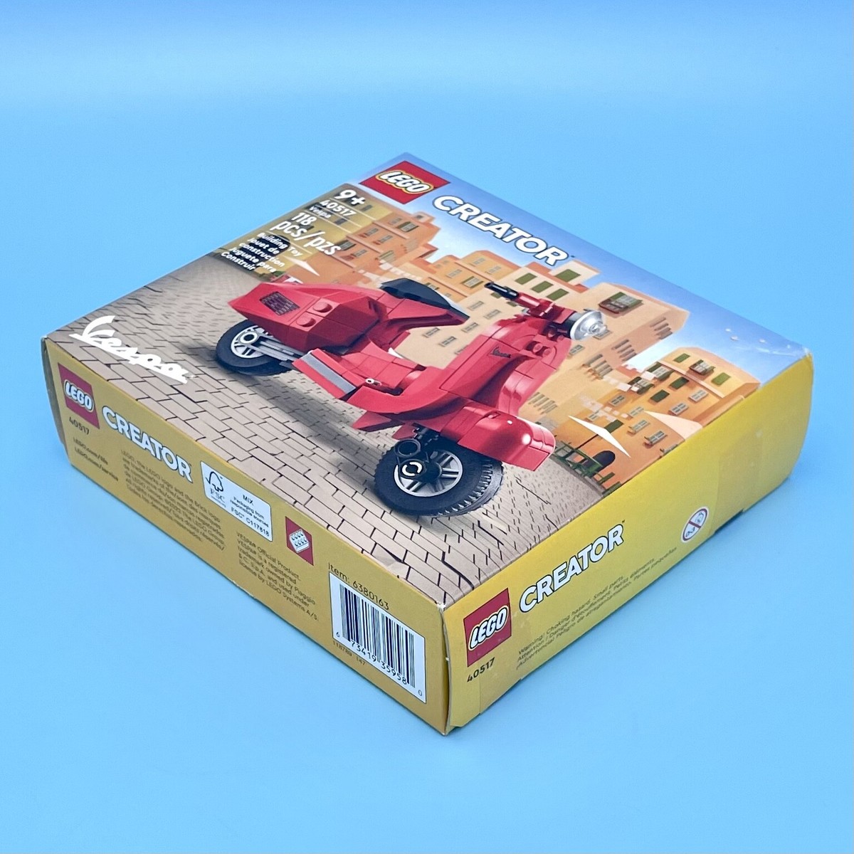 LEGO Creator Red Vespa Scooter 40517 SEALED (118 pieces