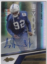 JERRY HUGHES 2010 Panini Absolute Memor. Spectrum Gold Auto RC 178/199 Colts