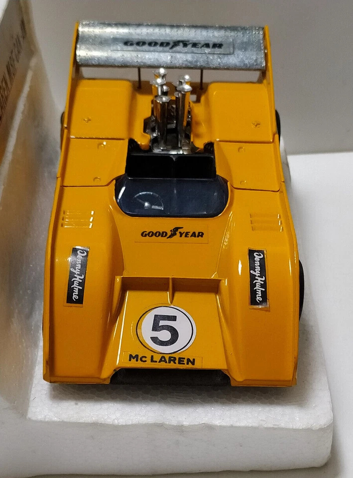 POLITOYS VINTAGE USATO 1:25 AUTO DIE CAST MCLAREN M8F CAN-AM #5 ART S9 - Immagine 2 di 4