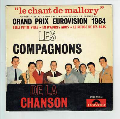 Compagnons Chanson 45 Runden EP Chant Von Mallory Eurovision 64 Polydor 27100
