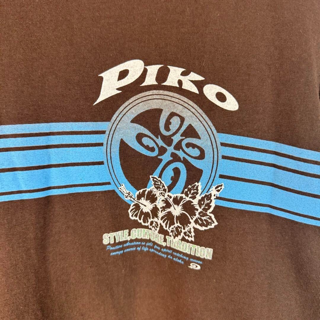 トップス 90s piko shirt jacket y2k 90s PIKO Long sleeve T-shirts Y2K gal Graphic T-shirts