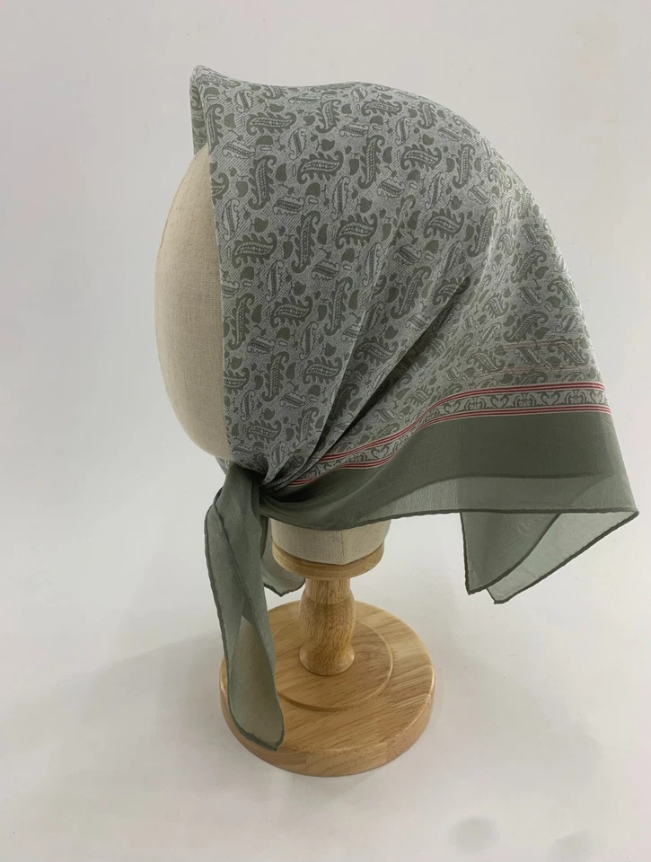 Pañuelo vintage Cacharel pañuelo de seda pequeño cuadrado bufanda pañuelo envolvente Foto 3 de 4