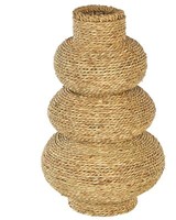 Dekovase Seegras NatüRlich GewöLbt 41 Cm Schnur-Optik Organische Form Marang