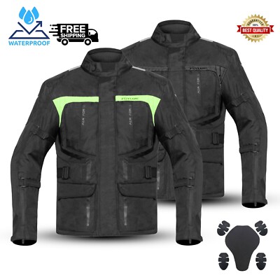 Pro Future Waterproof Cordura Motorcycle Jacket Mens Adventure Protective Jackets